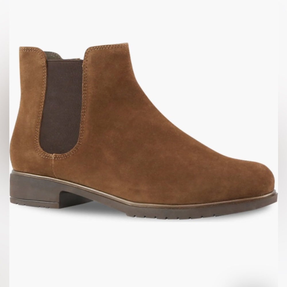 Suede Boots Ankle Boots Munro Short Boots Chocolate Brown Women’s 9  Almond toe